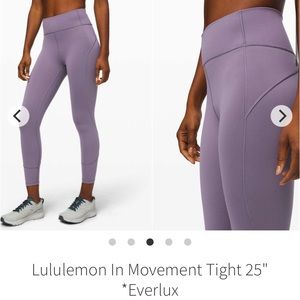 lululemon In Movement Tight 25" *Everlux
Purple Quartz